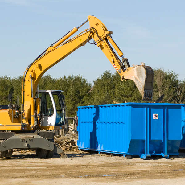 are there any restrictions on where a residential dumpster can be placed in Weigelstown